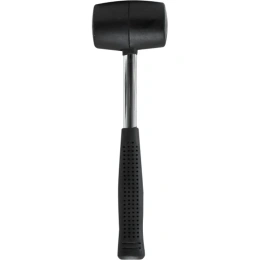 Киянка Политех черная, металлическая обрезиненная рукоятка, 450 г. 2541745