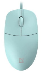Мышь проводная Defender Azora MB-241, оптическая, USB, 1200dpi, голубой [52243]