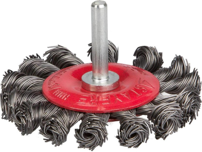 Щетка дисковая Stayer 35115-075_z01,  по дереву, металлу,  75мм,  6мм