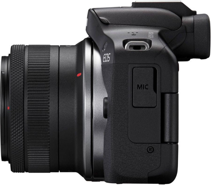 Беззеркальный фотоаппарат Canon EOS R50 kit RF-S 18-45mm IS STM , черный [5811c031]