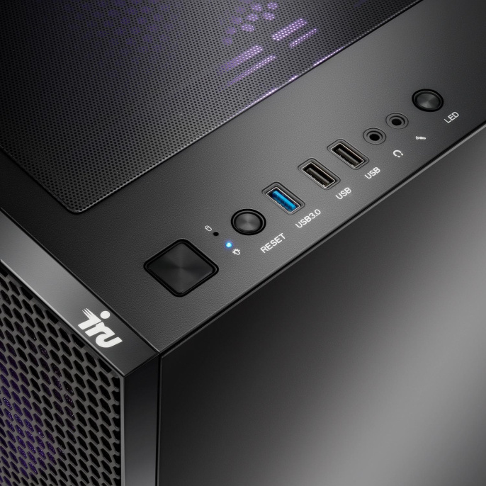 Компьютер iRU Strato 710Z7GP Intel Core i7 13700KF, DDR5 32ГБ, 1ТБ SSD, NVIDIA GeForce RTX 5060TI - 8 ГБ, без операционной системы, черный [2134682]