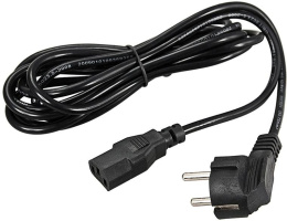 Шнур питания Rexant (11-1121) C13-Schuko проводник.:3x0.75мм2 1.8м 220В 6А черный