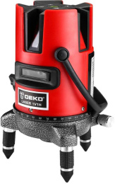 Уровень лазер. Deko DKLL02RB SET 4 2кл.лаз. 635нм цв.луч. красный 2луч. 065-0273