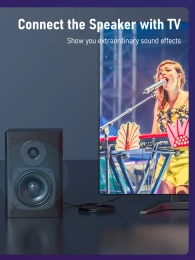 Кабель CABLETIME CF31H (CT-AV380-H03(5)-B1) 1 м, PRO TOSLINK CABLE M/M, цифровой аудиоразъем. черный