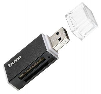Картридер внешний Buro BU-CR-3104, черный