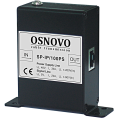Устройство грозозащиты OSNOVO SP-IP/100PS для локальной вычислительной сети скорость до 100Мбит/с с защитой линий PoE af/at, метод B, контакты 4/5, 7/8 , двухступенчатая защита. 1 вход RJ45-мама