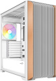 Корпус SAMA Z60 White (Z60-WHAWA4X1-GL) (материал: сталь SPCC, толщина стенок: 0.7 мм, окно: закалённое стекло, 1xUSB-C, 2xUSB3.0, Audio, без БП, 2x3.5” и 1x2.5”/3.5″, 2x2.5”, 7 слотов расширения, E-ATX, длина видеокарты: 435 мм, высота кулера: 185 мм, во