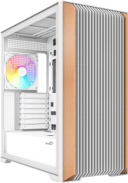 Корпус SAMA Z60 White (Z60-WHAWA4X1-GL) (материал: сталь SPCC, толщина стенок: 0.7 мм, окно: закалённое стекло, 1xUSB-C, 2xUSB3.0, Audio, без БП, 2x3.5” и 1x2.5”/3.5″, 2x2.5”, 7 слотов расширения, E-ATX, длина видеокарты: 435 мм, высота кулера: 185 мм, во