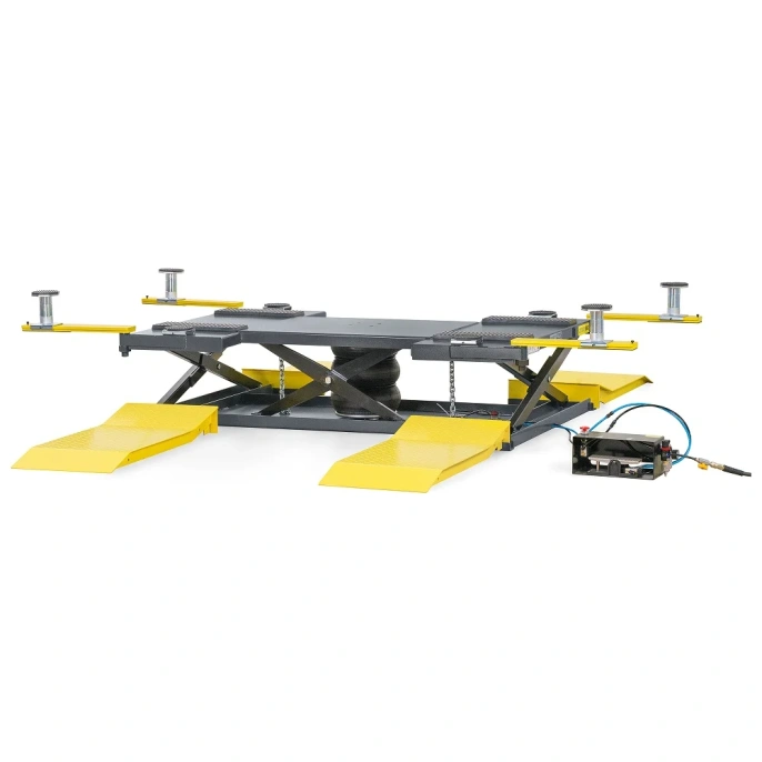 Пневматический подъемник г/п 2,5 т KraftWell с поворотными лапами FORBI 2.5G