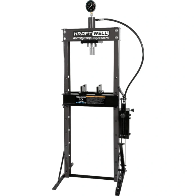 Пресс с ручным и ножным приводом усилие 10 т KraftWell KRWPR10F