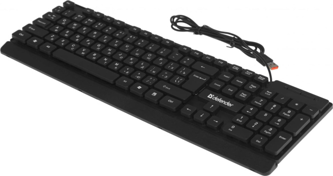 Клавиатура Defender Element HB-190, USB, мембранная,  черный [45191]