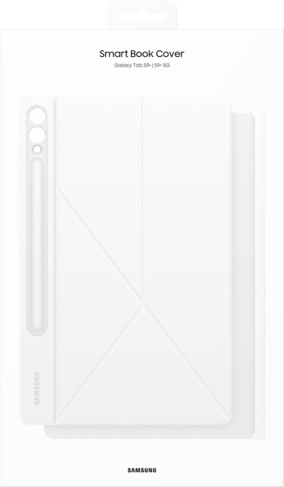 Чехол для планшета Samsung Smart Book Cover, для Samsung Galaxy Tab S9+/S9 FE+/S10+, белый [ef-bx810pwegru]