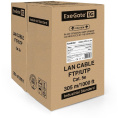 Кабель ExeGate Special FUTP4-C5e-CCA-S24-IN-PVC-GY-305 FTP 4 пары кат.5e CCA, 0.5мм (24AWG), экран, 305м, серый, PVC EX190970RUS