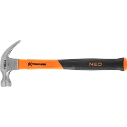 Плотничий молоток NEO Tools 450 г, рукоятка из стекловолокна 25-132