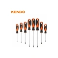 Набор прямых отверток с магнитным наконечником 8 шт. KENDO CrV, PH, SL, PZ 85115