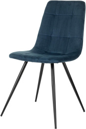 Стул для дома Бюрократ CH-K1 синий Holland 58 металл черный на ножках CH-K1_1/HL58