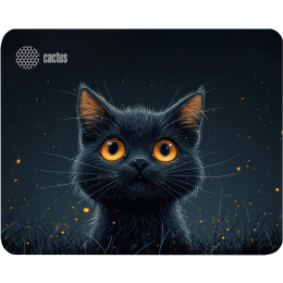 Коврик для мыши Cactus Black Cat 250x200x3мм (CS-MPC-D09S)