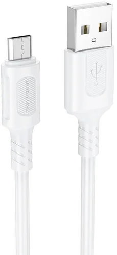 BOROFONE BX111/ USB кабель Micro/ 1m/ 2.4A/ White (B-15073)