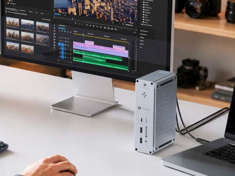 Keychron выпустила свою первую 14-портовую док-станцию с Thunderbolt 5