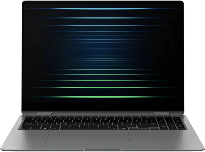 Ноутбук Samsung Galaxy Book 5 Pro 360 NP960, 16", 2025, трансформер,  AMOLED, Intel Core Ultra 7 256V 2.2ГГц, 8-ядерный, 16ГБ LPDDR5x, 512ГБ SSD,  Intel Arc  140V, Windows 11 Home,  серый [np960qha-kg