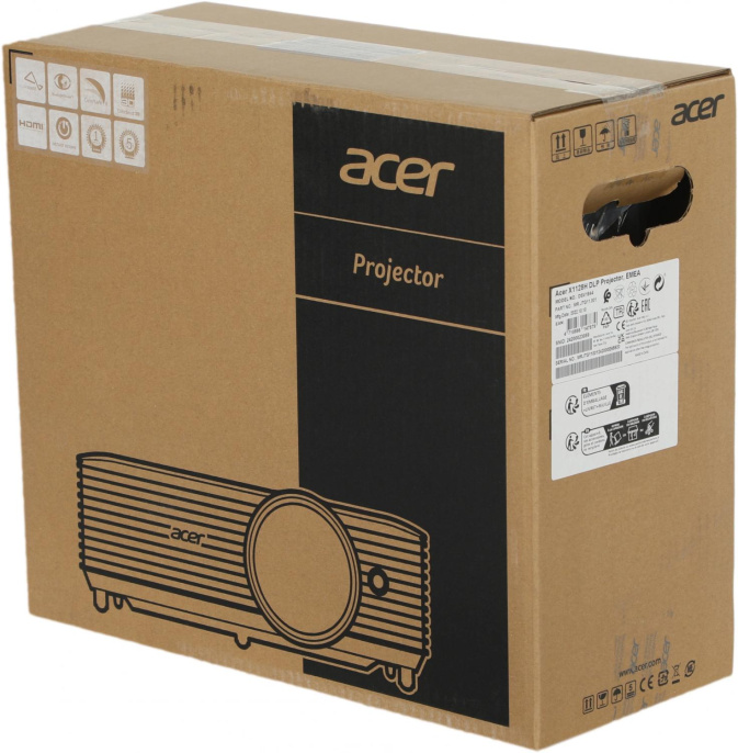 Проектор Acer X1128H, DLP, черный [mr.jtg11.001]