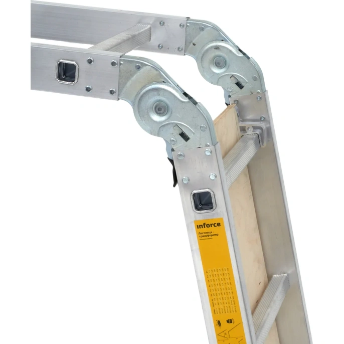 Лестница-трансформер с помостом 4x3 ступени Inforce ЛП-Т-4-3-П