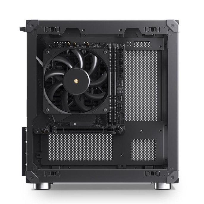 Корпус без блока питания Case JONSBO C6, Mini-Tower, no fan, 1xUSB-A 3.0 + 1xUSB-C 3.1, mATX, mITX Black