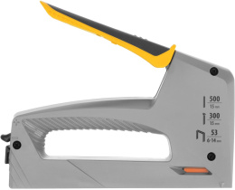 Степлер ручной Denzel 40213 скобы тип 53: 6-14мм гвозди тип 300 / 500