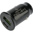 Cablexpert Автомобильное зарядное устройство 20Вт, 3А, QC3.0/PD, 1xUSB, 1xType-C, черный, пакет MP3A-UC-CAR23