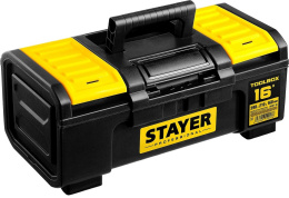 Ящик для инструментов Stayer Professional 38167-16 13л 1отд. черный/желтый