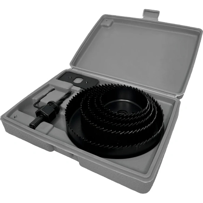 Набор кольцевых пил по дереву 64-127 мм, 8 предметов vertextools 0282-8