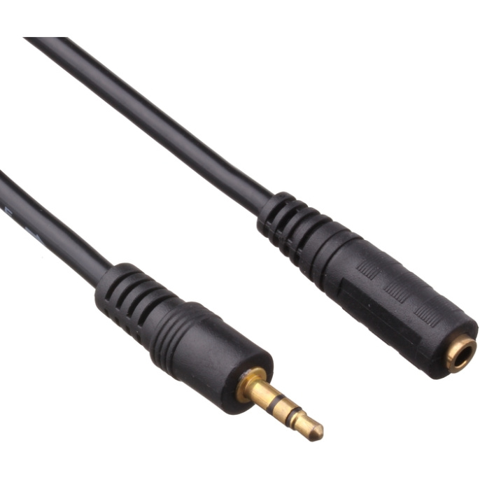 Удлинитель звуковой ExeGate EX-CCA-423-0.3 (3.5mm Jack M/3.5mm Jack F, 0,3м, позолоченные контакты) EX291759RUS