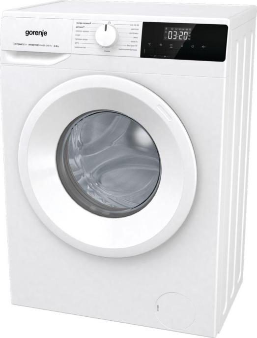 Стиральная машина Gorenje W1NHPI60SCS, с фронтальной загрузкой, 6кг, 1000об/мин, с паром, инверторная