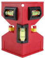 Уровень WorkPro WP262029 (магнитный, угловой, ударопрочный корпус, 3 флакона (90°/180°), магнитная полоска на обратной стороне, подходит для вертикальных и цилиндрических измерений, точность 1 мм/1000 мм)