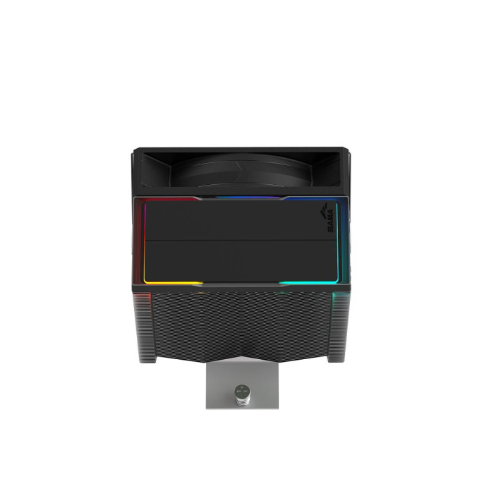 Кулер SAMA X40L (X40-XXWAYXOX-G) (Intel LGA115X/1200/1700/1851, AMD AM4/AM5, крепление на винтах, 4 тепловые трубки (6мм), размер вентилятора: 100×100×25мм, гидродинамический подшипник, 2600об/мин, 56.6CFM, 31.2dB(A), PWM, TDP 200W, ARGB, 100×96.9×133.5мм
