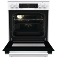 Электрическая плита Gorenje GEC6C40WD, стеклокерамика, без крышки, белый