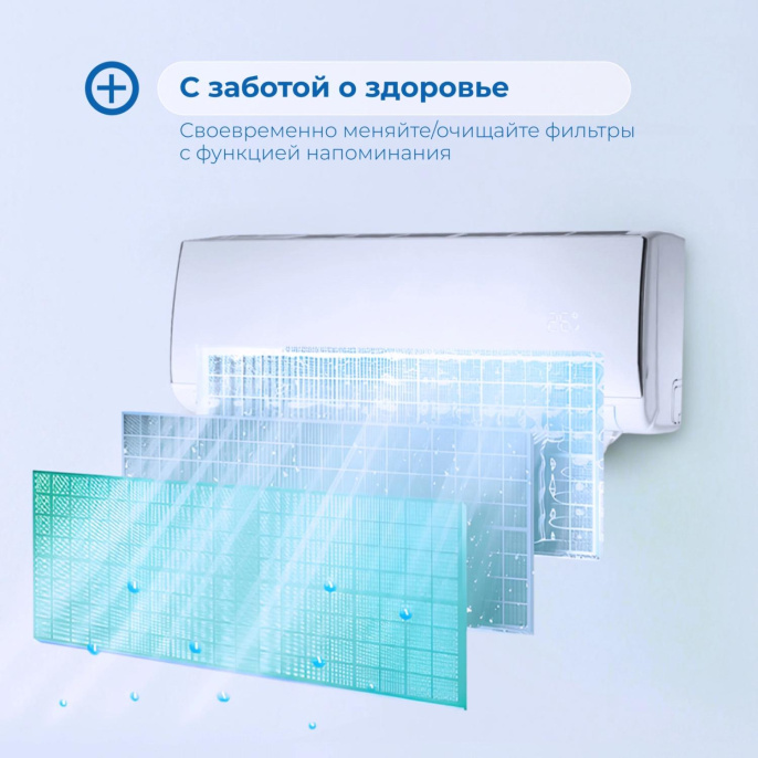 Сплит-система Vitek VT-2503 настенная, до 35м2, 12000 BTU