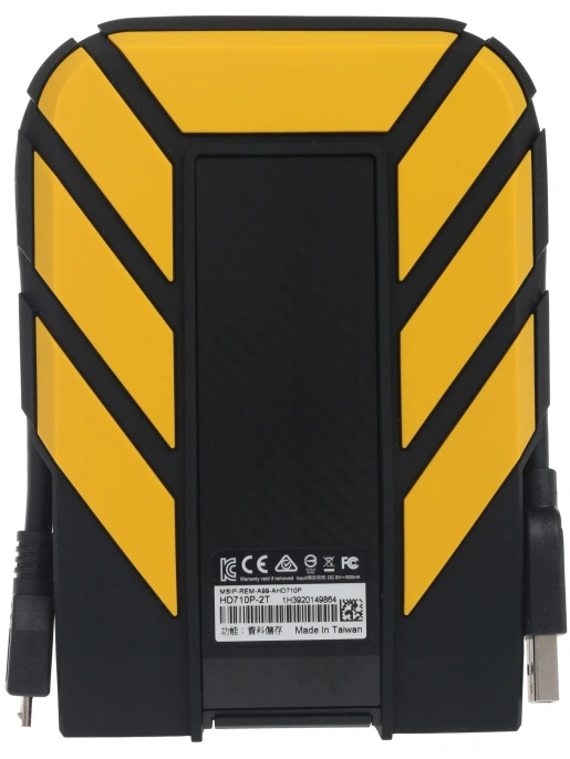 Жесткий диск A-Data USB3.0 2TB AHD710P-2TU31-CYL HD710Pro DashDrive Durable 2.5" желтый