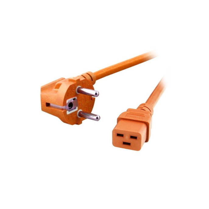 Кабель питания ACD SUPER HEAVY DUTY 3*2,5 S22C19, Schuko - C19 , 16А, оранжевый, 2,0 м {40} ZJE-002