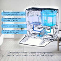 Станция самоочистки HOBOT Lulu, для роботов пылесосов, для сухой и влажной уборки