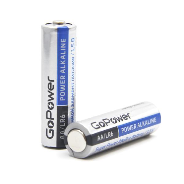 Батарейка GoPower LR6 AA BL2 Alkaline 1.5V 2/24/480 00-00019861