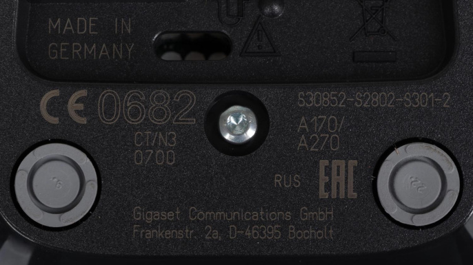 Радиотелефон Gigaset A170, черный [s30852-h2802-m201]
