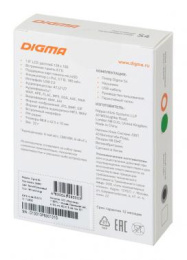 MP3 плеер Digma S4 flash,  8ГБ,  белый/оранжевый
