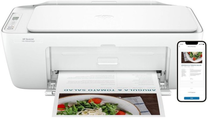 МФУ струйный HP Deskjet Ink Advantage 2875 (А4, принтер/сканер/копир, 4800x1200dpi, до20чб/16цв ppm, 64Mb, WiFi, USB) (60K47C)