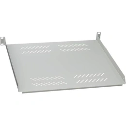 Полка консольная 19", 1U, 400 мм, серая WT-2114D-G