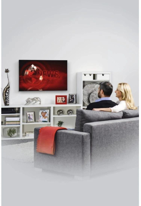 Кронштейн для телевизора HAMA 00220809, 32-65", настенный, фиксированный,  черный