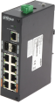 Коммутатор Dahua DH-PFS3211-8GT-120 защищенный 11-портовый гигабитный коммутатор с 8-РОЕ портами, неуправляемый; 2*1000 Base-X, 1*10/100/1000 Base-T, 8*10/100/1000 Base-T PoE порты , мощность PoE портов: 1 и 5 ≤60Вт, порты: 2-4 и 6-8 ≤30Вт, Всего: ≤120В