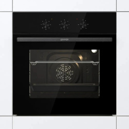 Духовой шкаф электрический Gorenje BO6725E02NBG, 77л, дверца с 2 стеклами, черный