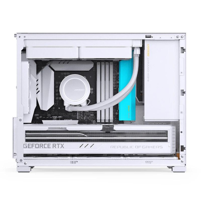 Корпус без блока питания Case JONSBO D32 PRO, Mini-Tower, TG, no fan, 2xUSB-A 3.2 + 1xUSB-C 3.2, mATX, mDTX, mITX White (D32 PRO White)