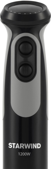 Блендер погружной Starwind SBP3412 1200Вт черный/серый